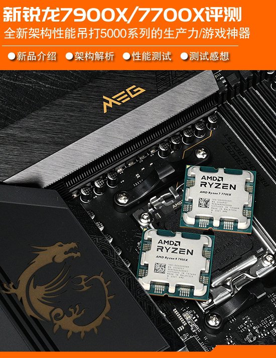 AMD锐龙7900X/7700X处理器首测 5nm工艺游戏利器_0