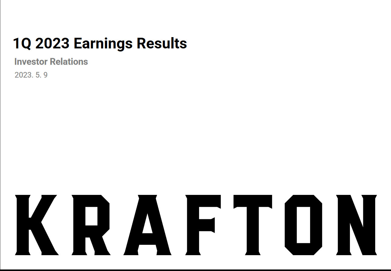 Krafton财报：吃鸡表现依然强劲 Q1收入达4.08亿美元_0
