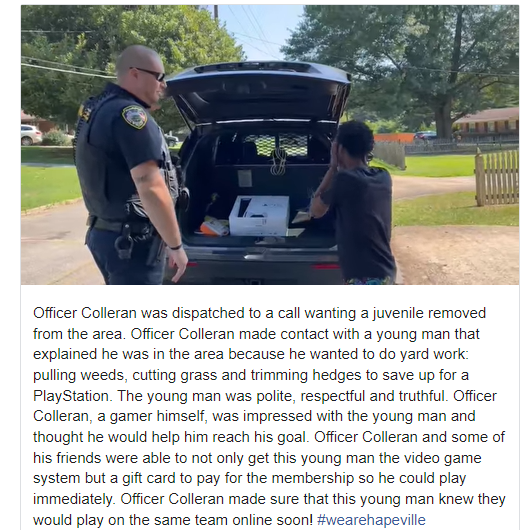 被投诉美国少年意外获警官赠送PS5 相约一起网上游戏_1