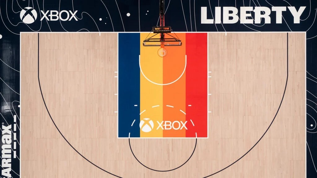 WNBA纽约自由人队与Xbox合作 打造星空主题球场_0