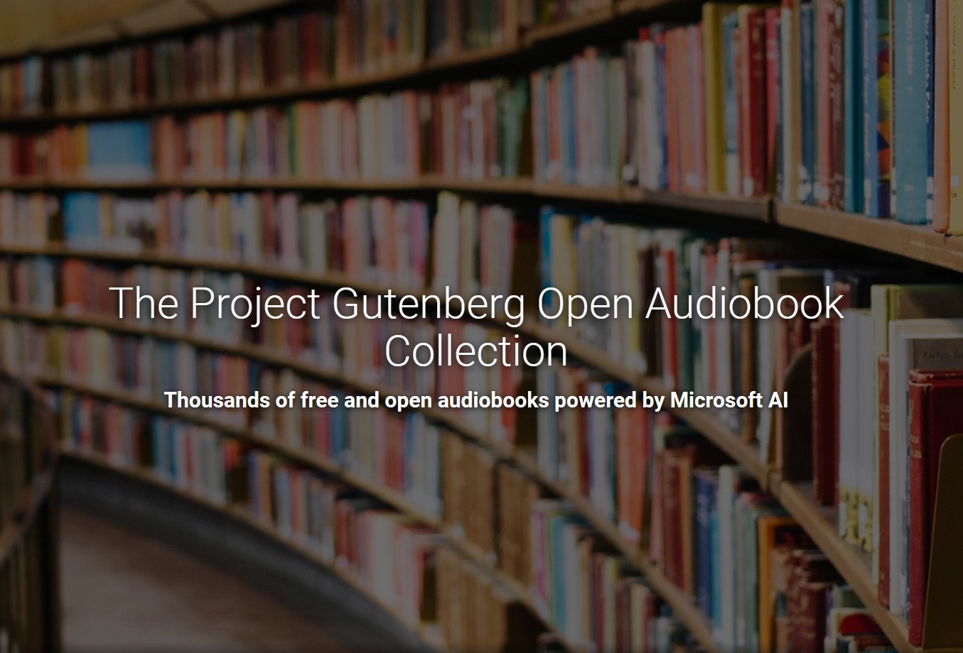 微软携手古腾堡工程 利用AI制作五千本免费有声书_0