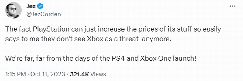 PlayStation肆无忌惮涨价 是因为不再把Xbox视为威胁_1